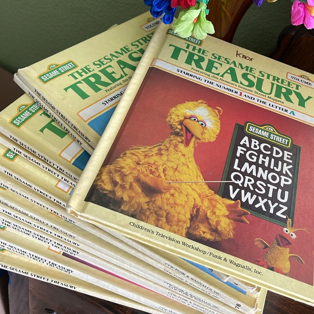 1983 Sesame Street Treasury Books Volumes 1-15